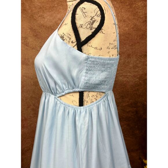 And Now This Women's Cut Out Tiered Maxi Dress - Periwinkle Blue - size XS - Picture 8 of 16